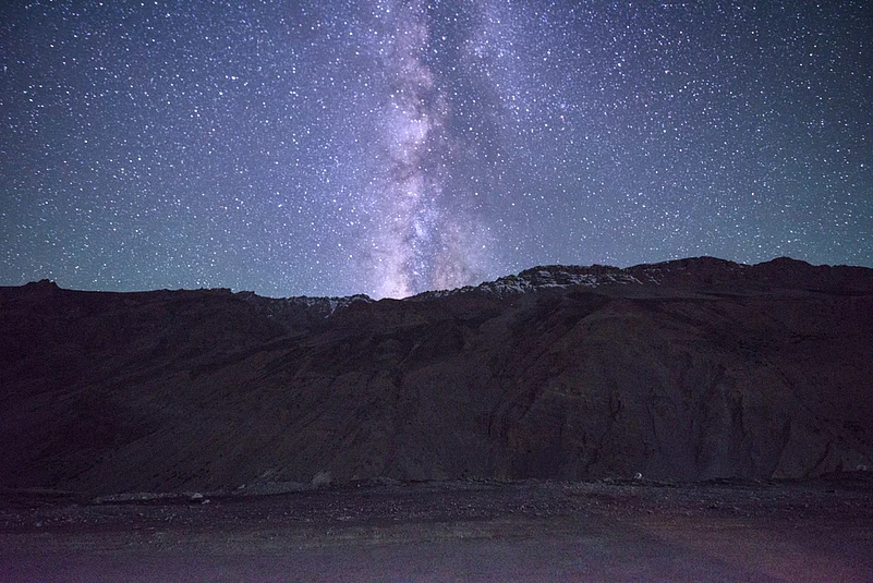 The night sky in Spiti